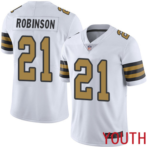 New Orleans Saints Limited White Youth Patrick Robinson Jersey NFL Football #21 Rush Vapor Untouchable Jersey